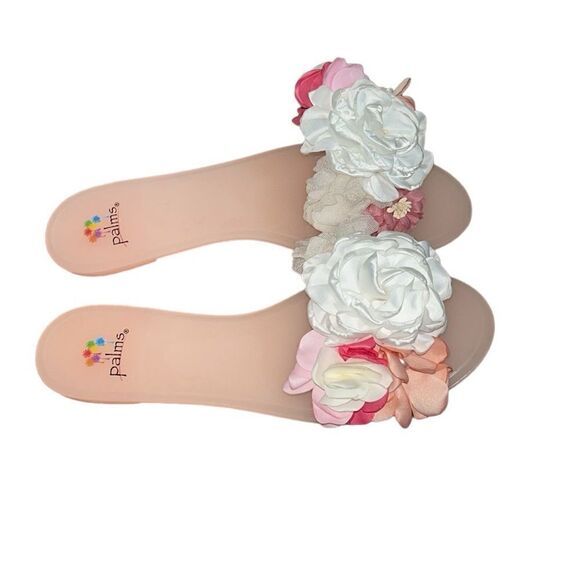 Palms Pink Rubber Sandals(Size 8-9) - Picture 3 of 7